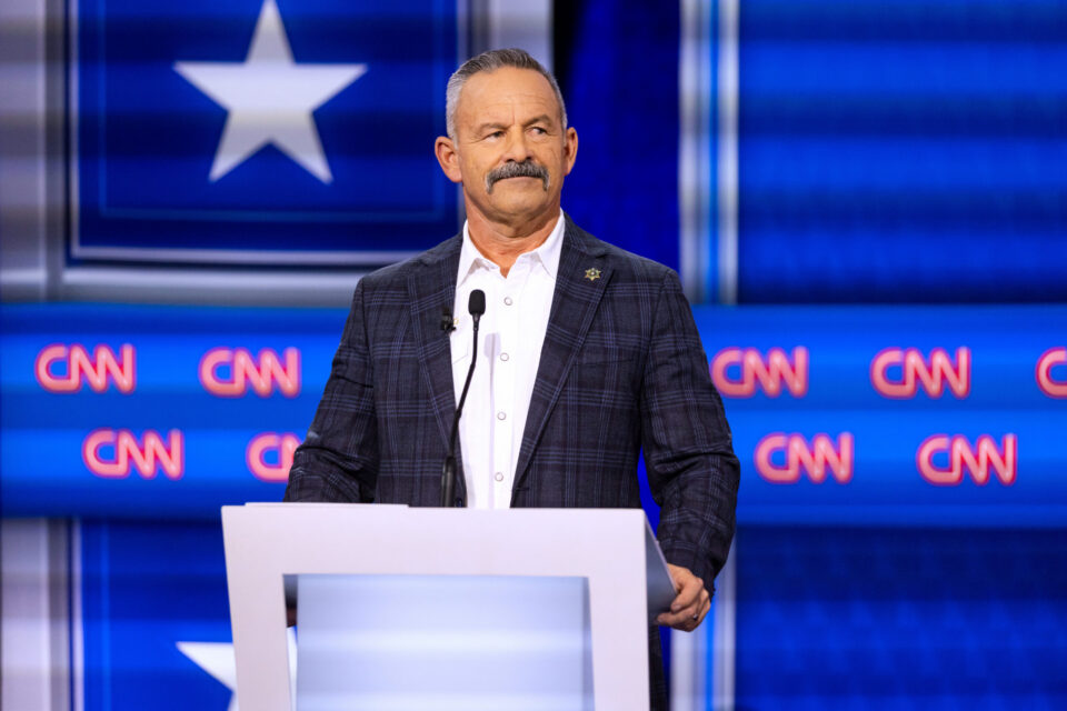 Chad Bianco During Debate